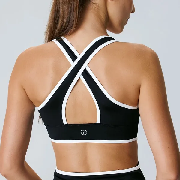 Berlook Black Contrast Cutout Tennis Dress - Image 3