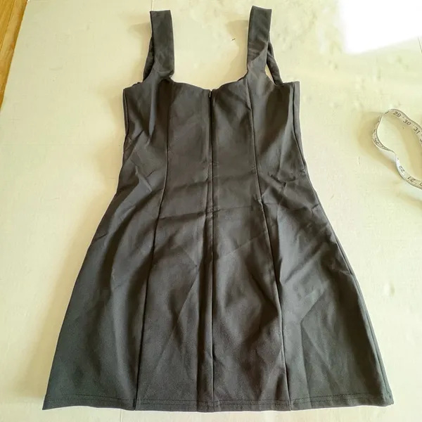 White Fox Black Bustier mini dress black Medium - Image 6