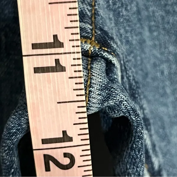 Madewell 90s Straight Leg Jeans‎ High Rise Button Fly Blue Denim Size 24 - Image 6