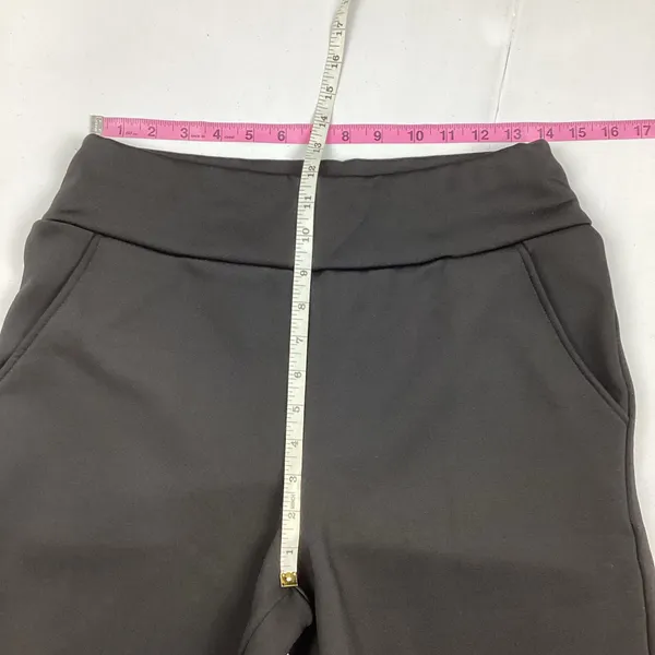 Black Stretchy Warm Fleece Lined Pants Size XL - Image 4