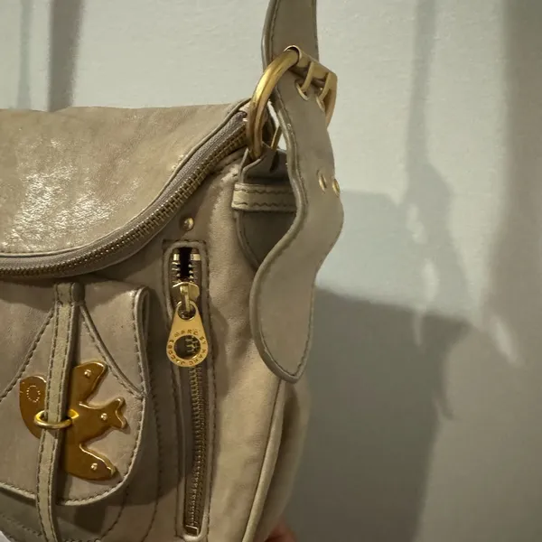 Marc Marc Jacobs Handbag Pedal to Metal Natasha‎ Crossbody Shoulder Bag Beige - Image 5