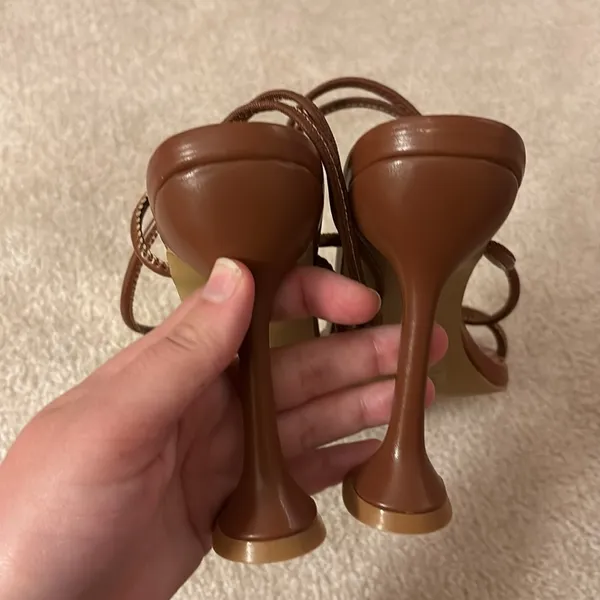 Halston Heels Brown Size 9 - Image 6