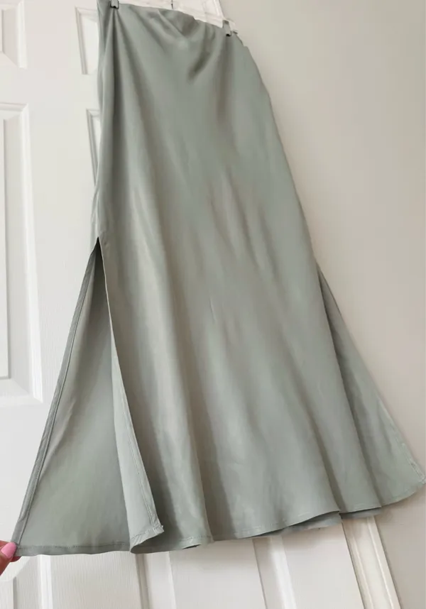 Anthropologie The Tilda Maxi Slip Skirt:Side-Slit Edition, Size XL - Image 8
