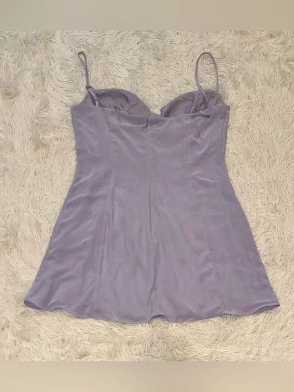 NWOT House of CB Christiana Floral Lilac Purple sundress Minidress sz XL L+ - Image 6