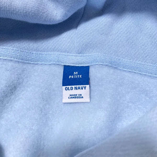 NWT Old Navy Light Blue Pullover Hoodie - Image 6