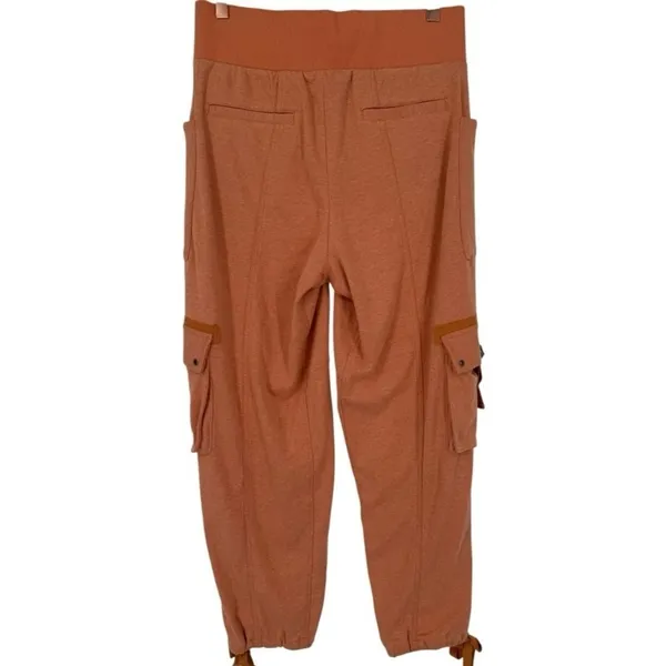 Free People Women's‎ Semi Charmed Cargo Jogger Pants Orange Size XS Activewear - Image 5