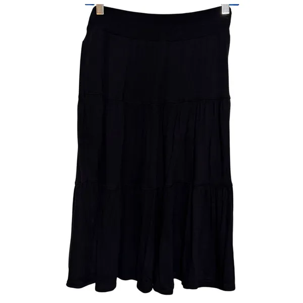 St John’s Bay Quality Apparel Women's Black Skirt Elastic Waist Size XXL - Image 2