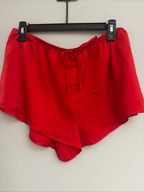 No Boundaries New!Red Satin Heart Pocket Pajama Set size M - Image 8