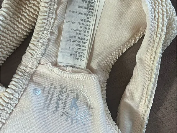 Hollister Cream Ribbed Bikini Set - Size XS - Image 14