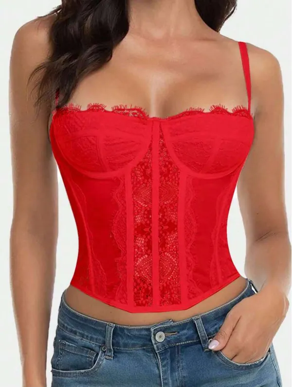 Red Corset Shein - Image 3