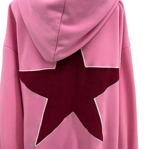 Aelfric Eden‎ Pink Star Graphic Hoodie Sweatshirt Oversized Streetwear Medium - Image 11