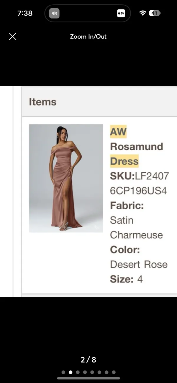 Bridesmaid dress AWBridal - Image 2