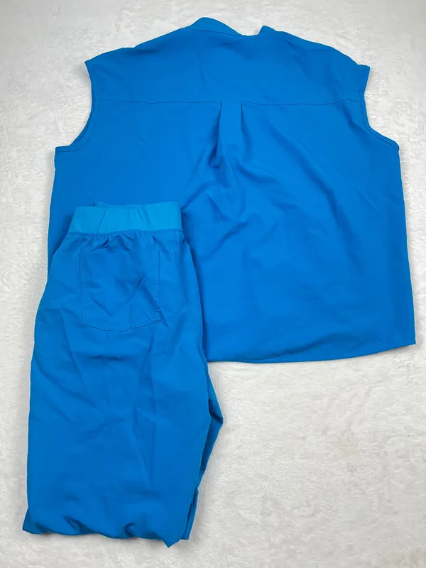 Figs Extreme Blue Rafaela Oversized Scrub Top Zamora Joggers XL EUC - Image 4