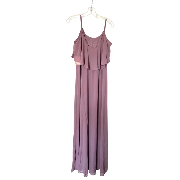 Show Me Your Mumu Strap Off Shoulder Maxi Dress Purple Size XS NEW - Image 4