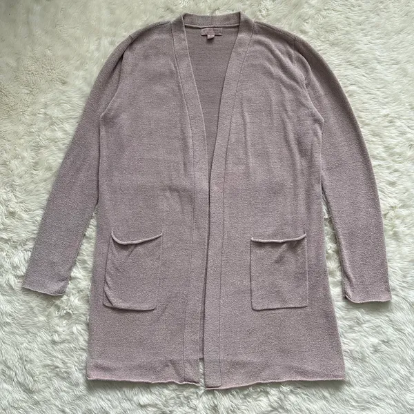 Barefoot Dreams Cardigan CozyChic Lite® Santa Monica Cardi Long Open Front M - Image 3