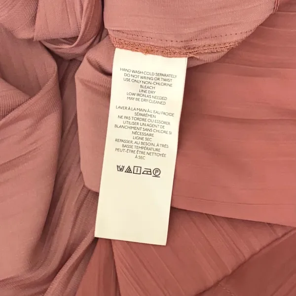 ANTHROPOLOGIE Somerset Satin Maxi Dress Rose Pink Mauve X-Small Petite XSP - Image 14