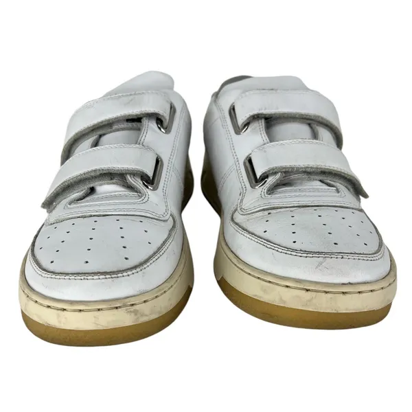 Acne Studios White Face Double Strap Low Top‎ Sneakers - Image 4