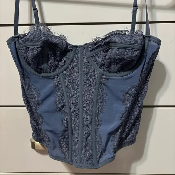 Urban Outfitters Modern Love Corset Blue - Image 4