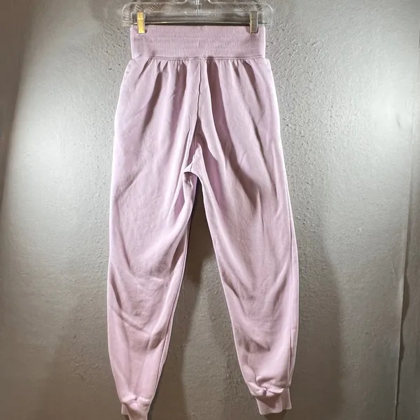 1014‎ | Nike High Waisted Logo Fleece Jogger Sweatpants Lavender Womens XS - Image 2