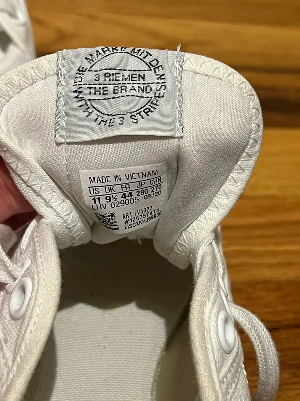 Adidas Women’s Nizza Platform White Lace Up Sneakers (Size 11) - Image 6