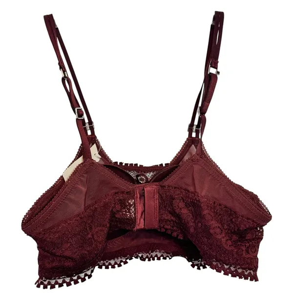 Brand New Aerie Real Power Wireless Push up Joy Lace Bra Women's Royal Berry 34A - Image 3