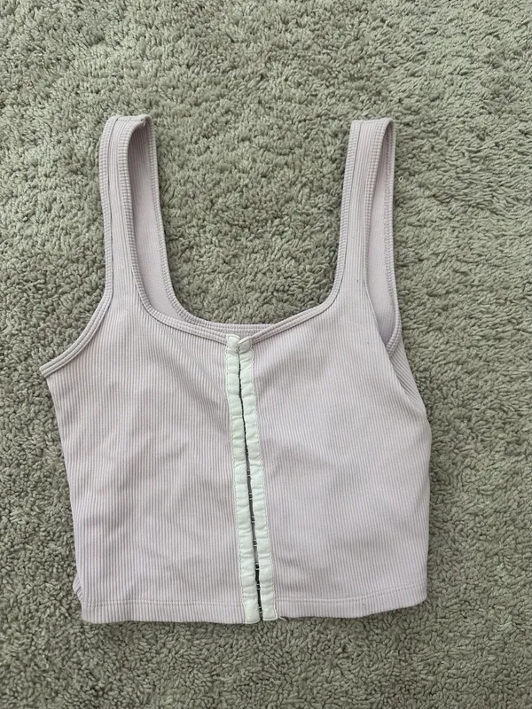 Abercrombie pink hook and eye top - Image 2