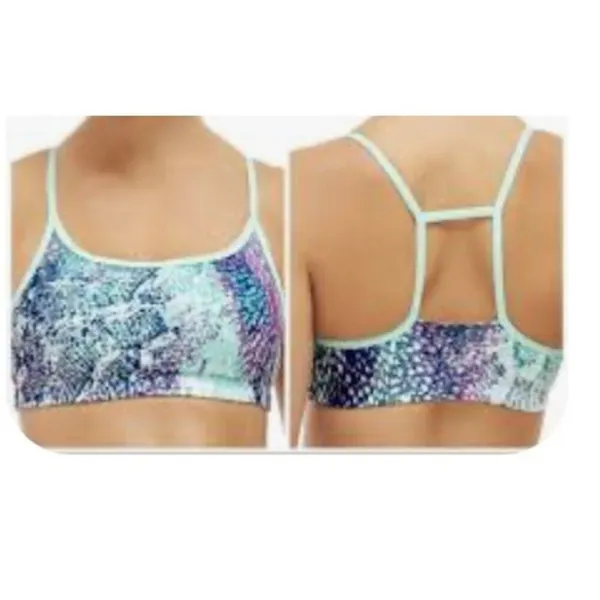 Fabletics · L · Ayni Sports Bra · Animal Impressions Print · Multi/Cucumbe - Image 2