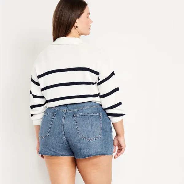 OLD NAVY High-Waisted OG Straight Ripped Jean Size 22 - Image 2