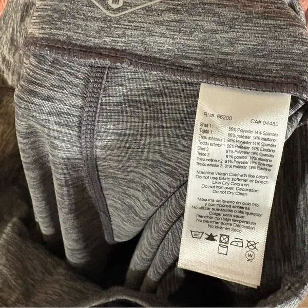 ASICS Gray And Black‎ Active Leggings Size Medium - Image 8