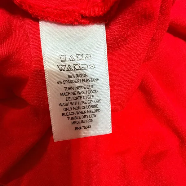 C&C California‎ Womens Red Short Sleeve Scoop Neck Side Slit Maxi Dress Size M - Image 6