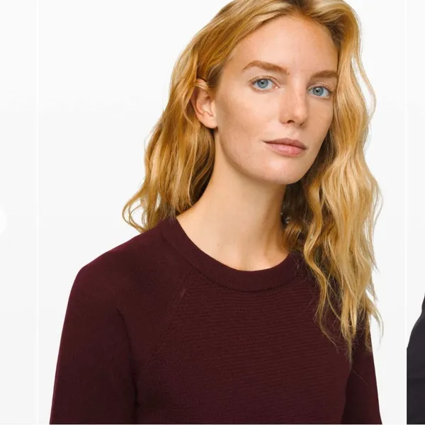 Lululemon Sit In Lotus Sweater - Garnet 100% Merino Luxe Yoga Pilates Old Money - Image 2