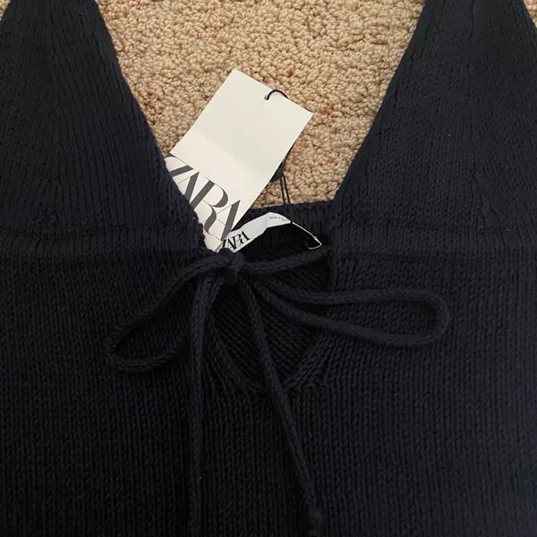 Zara ‼️ Knit Tie Front Mini Dress‼️ - Image 6
