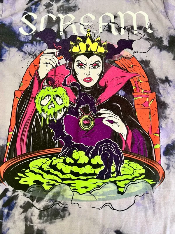 Disney Black & Purple Tie-Dye Witch Graphic Tee - Image 2