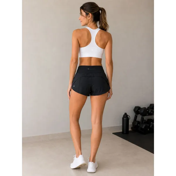 Lululemon Speed Up Short 2.5" Low-Rise Black Size 14 Running Liner NWT - Image 2