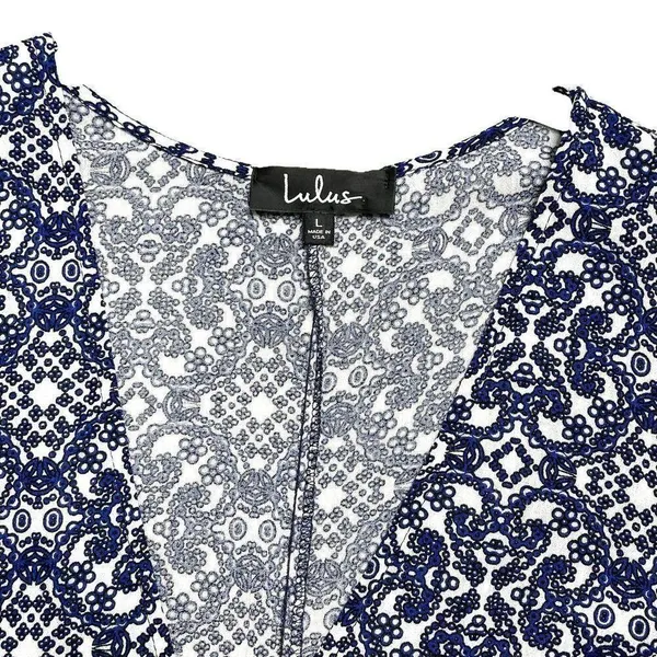 Lulus Mandala Daydream Printed Maxi Dress Sz L - Image 4