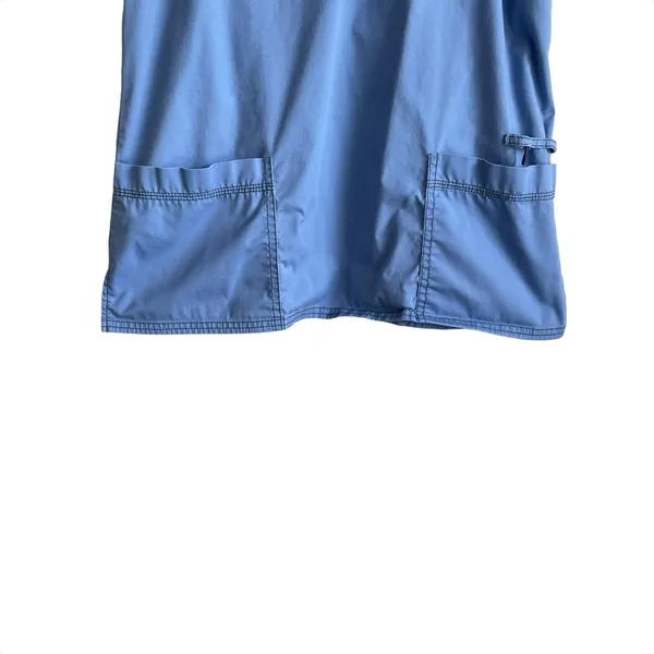 Dickies Women Scrub‎ Top S Blue Short Sleeve Medical Uniform Nurse Office Dental - Image 4