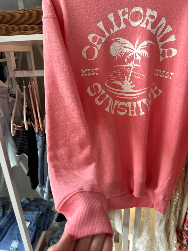 Boutique New CA Sunshine Crewneck Lightweight Sweatshirt - Image 3