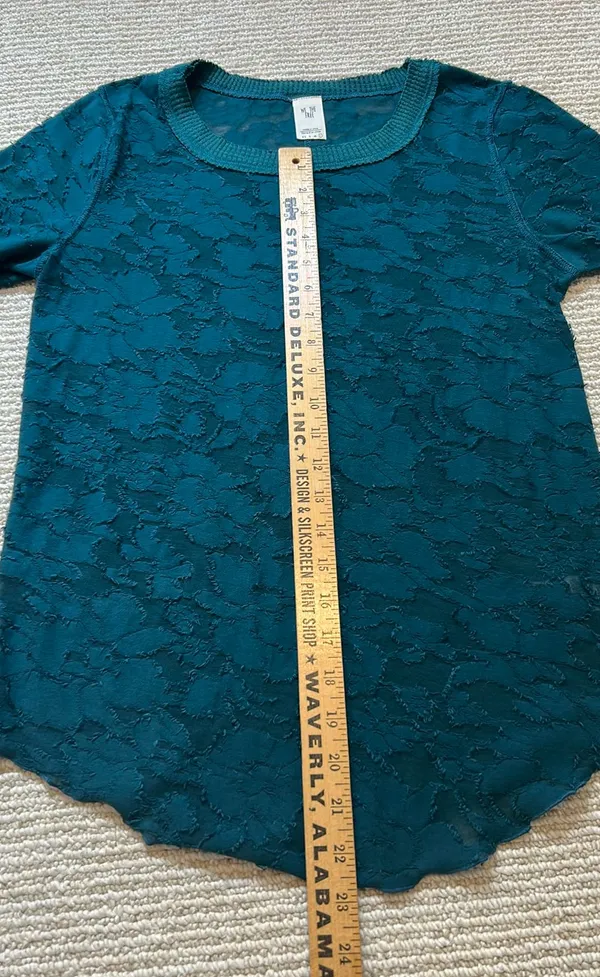 We The Free Top Emerald Green Lace L - Image 5