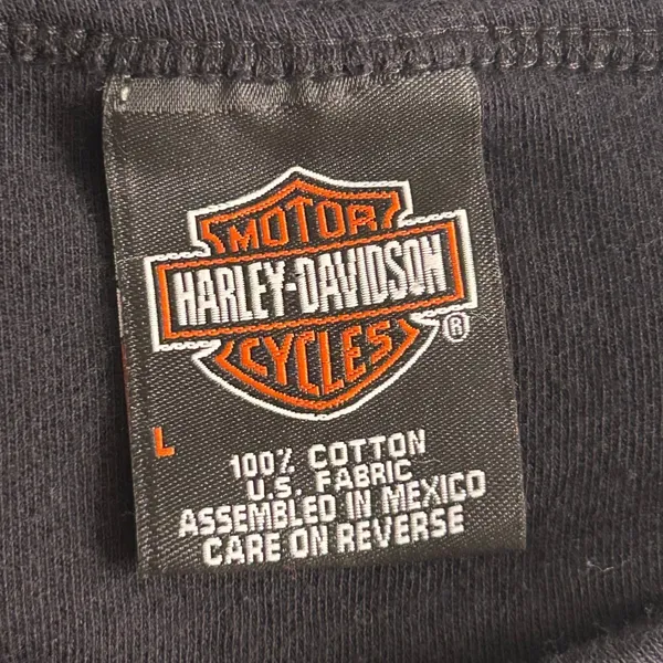 Harley‎ Davidson Y2k Motor Girl Baby Tee Black Large - Image 6