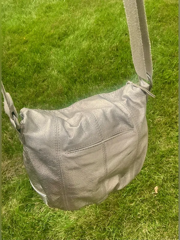 THE SAK Metallic Silver Crossbody Bag - Image 3