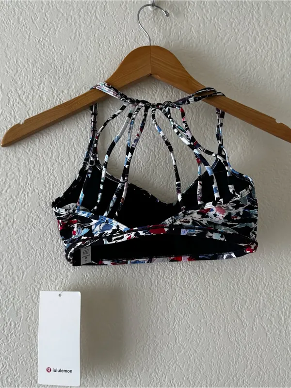 NWT Lululemon Lighten Up Bra size 6 in culture clash multi - Image 3
