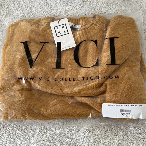 VICI | Charleston Ruffle Knit Sweater - Image 5