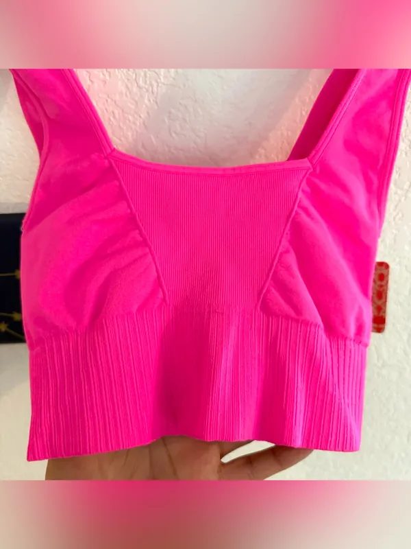 NWT Free People Movement Sports Bra Good Karma Square Neck Size XS/S - Image 4