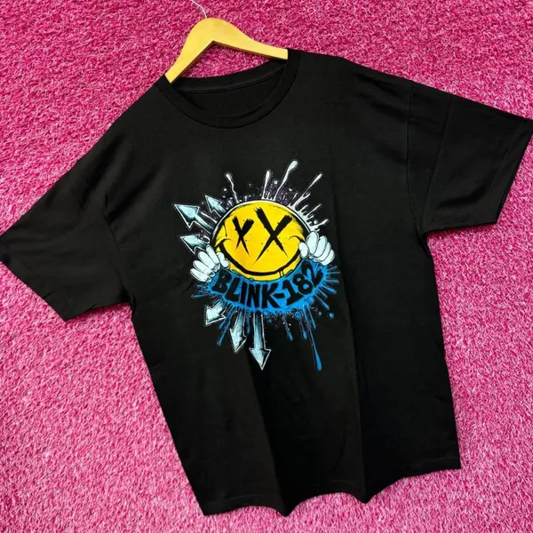 Blink 182 Smiley Face Splash Rock T-shirt size XL - Image 3