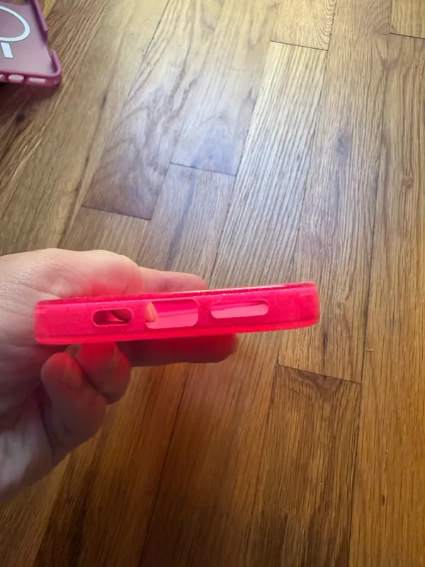 Sparkly Neon Pink IPhone 16 Pro Max Case - Image 4