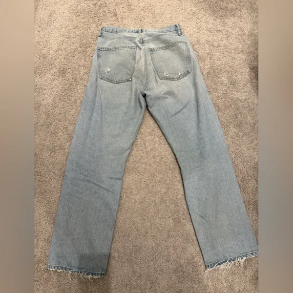 Agolde Light Blue Relaxed Jeans - Image 3