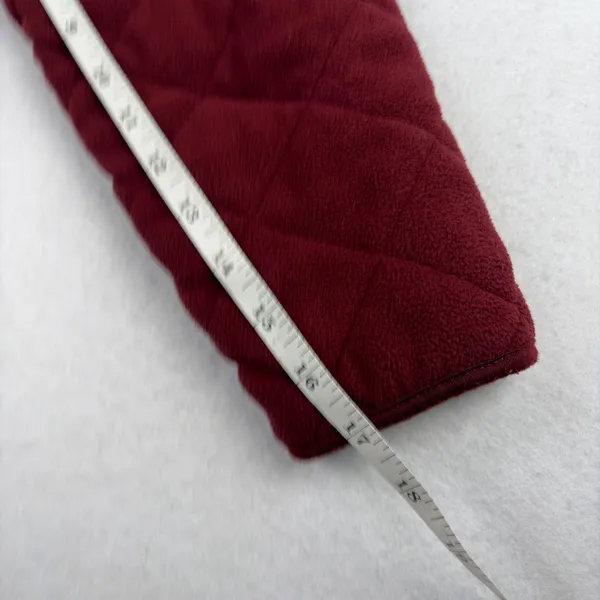 Great Northwest Quilted Fleece Jacket Women's L Red Peter Pan Granny Cabincore - Image 6