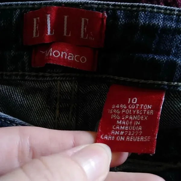 Elle Monaco Blue Mid Rise Bootcut Jeans - Image 4