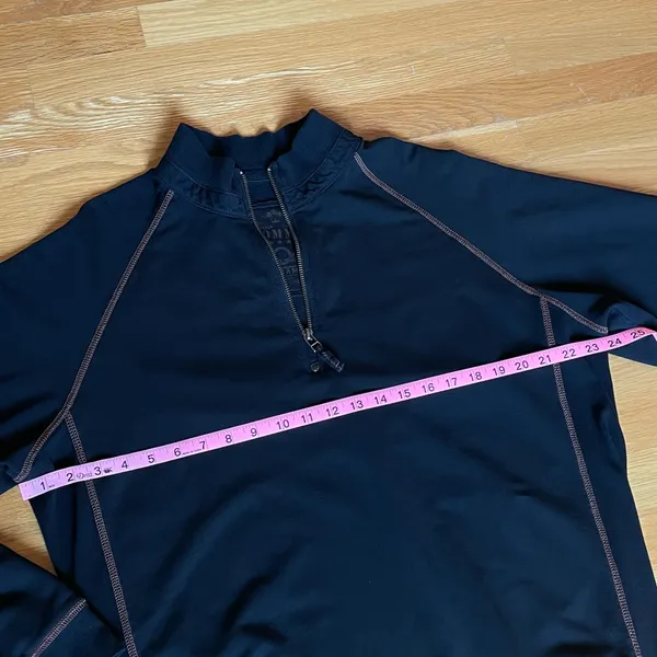 Tommy Bahama Black 1/4 Zip Pullover Sweatshirt Men’s Large Cotton Blend - Image 5
