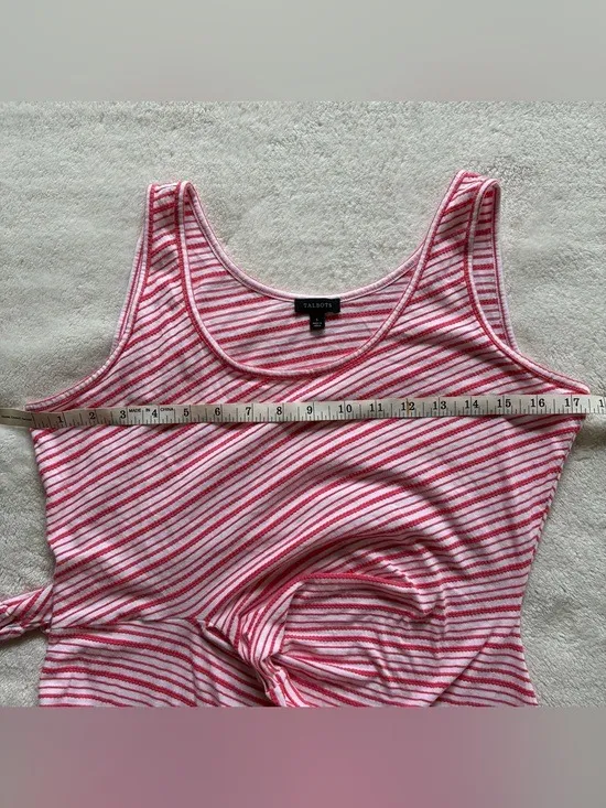 Talbots Diagonal Striped Cotton Sun Dress size S - Image 9